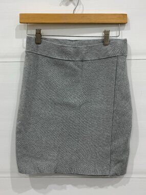 BCBG Gray Knit Skirt Size S